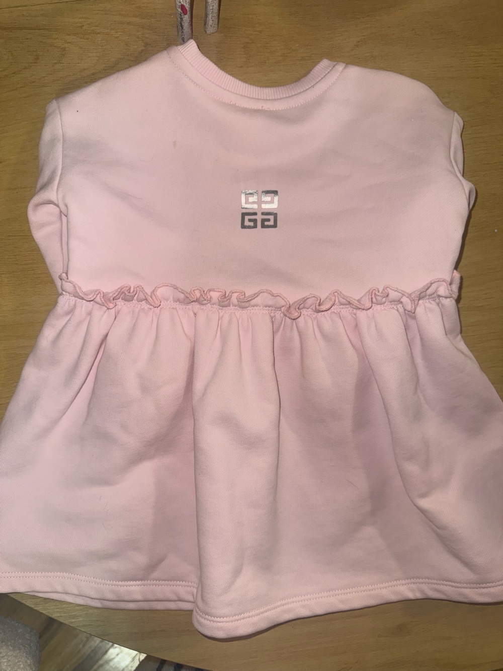 Givenchy Light Pink Ruffle Logo Sweatshirt - Picture 2 of 2